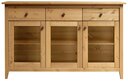 Sideboard II Solvita aus massiver Kiefer laugenfarbig