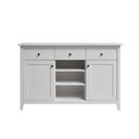 Sideboard I Solvita aus massiver Kiefer 144 x 91 x 40 cm, weiß