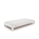 Stapelbett Denver aus Massivholz Denver 2, 90 x 200 cm, Buche weiß, Einlegetiefe 10 cm