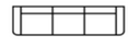 Tischsofa Pavolo in grau Tischsofa 3‐sitzig