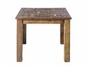 Unikat Esstisch Priya 90 x 76 x 90 cm, vintage-multifarbig, massives Altholz