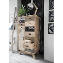 Unikat Hochkommode Ethno IV aus massivem Mangoholz 55 x 110 x 33 cm
