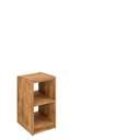 Würfelregal Massivholz Wildeiche DIRG 1x2 Fächer, 47 x 87 x 34 cm