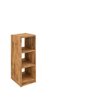 Würfelregal Massivholz Wildeiche DIRG 1x3 Fächer, 47 x 125 x 34 cm